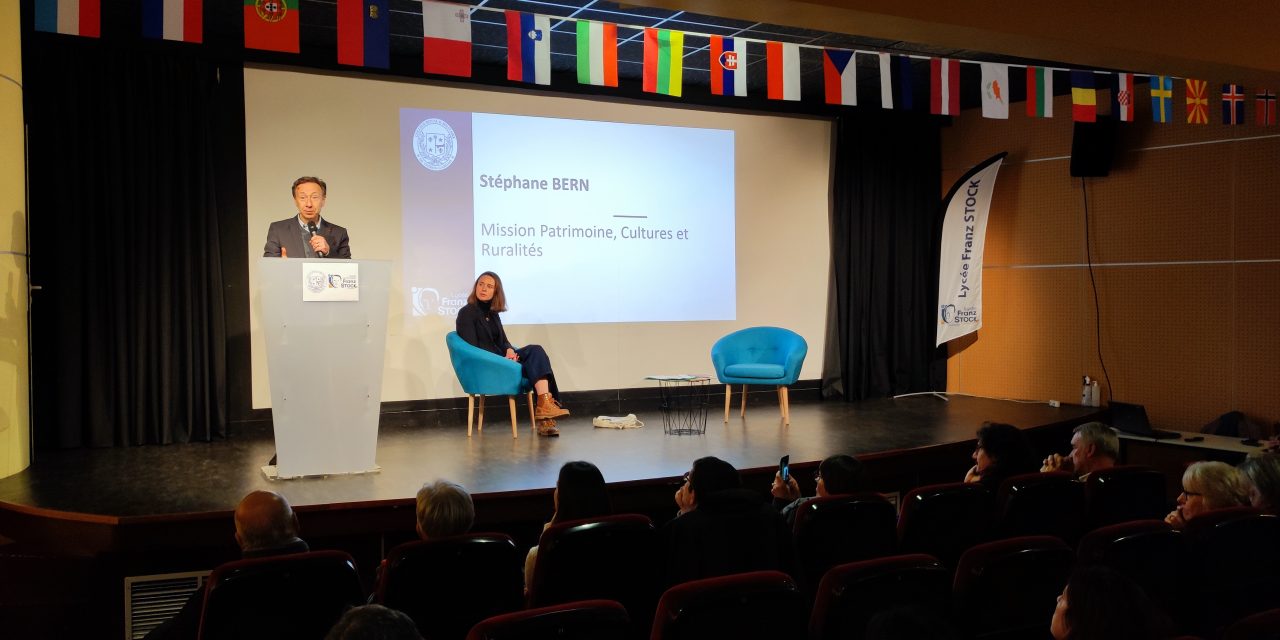 Accueil de Monsieur Stéphane BERN : Culture, Territoires et Ruralités – Lycée Franz Stock de Mignières (28)