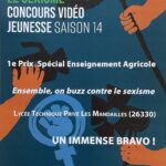 Buzzons contre le sexisme : des élèves de 3ème du lycée Les Mandailles remportent le 1er prix !